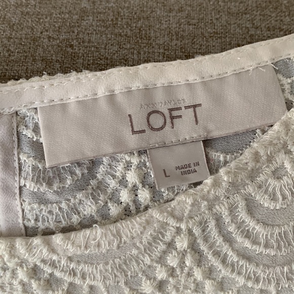 Loft White Dressy Blouse - Picture 2 of 5